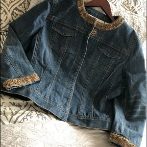 ELIE TAHARI ..... embellished Jean jacket